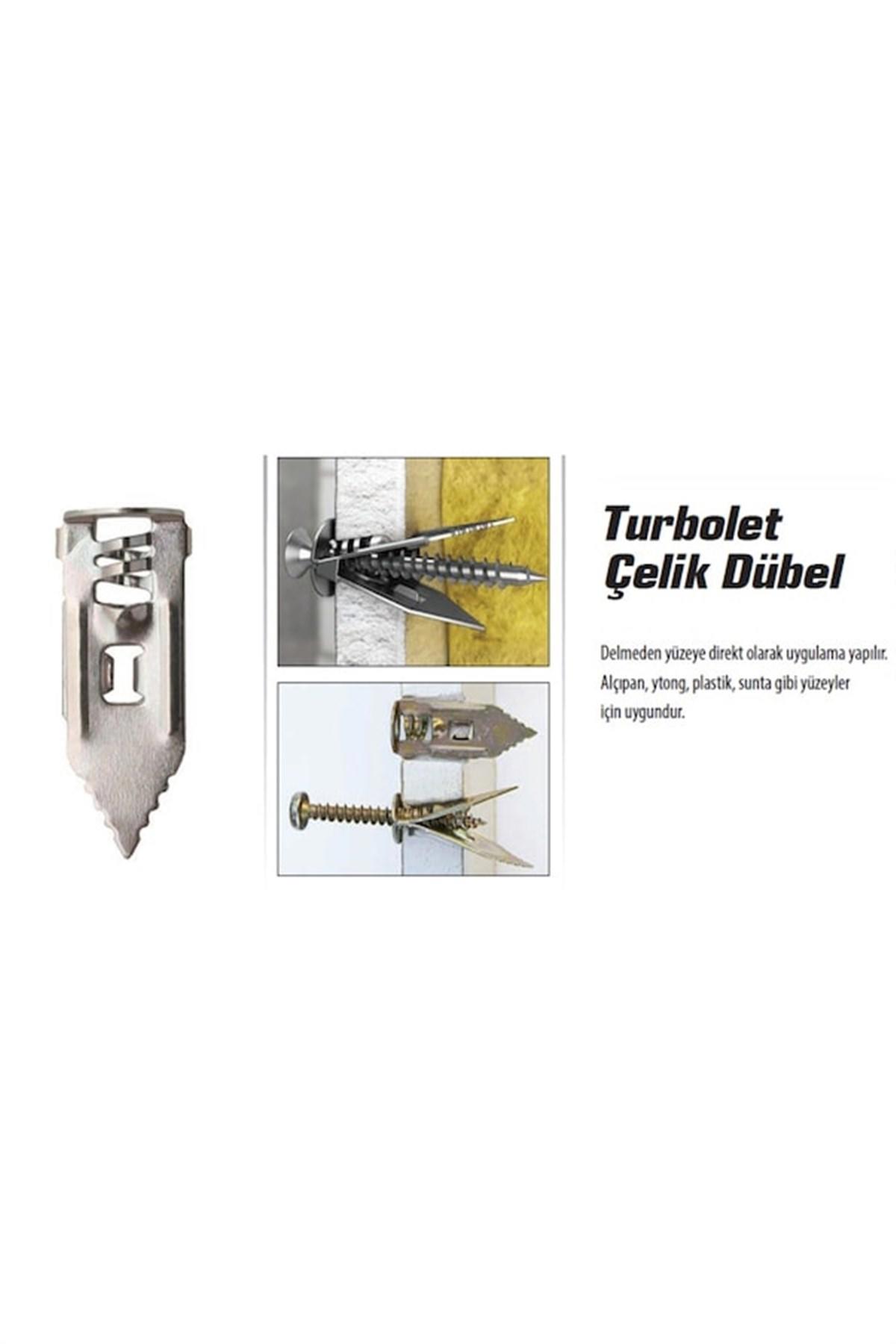 More home Turbolet Çelik Dübel 40 MM Uzun 20 adet