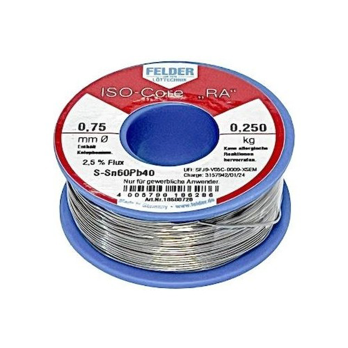 Felder 0.75 mm 250 gr Lehim Teli - Felder