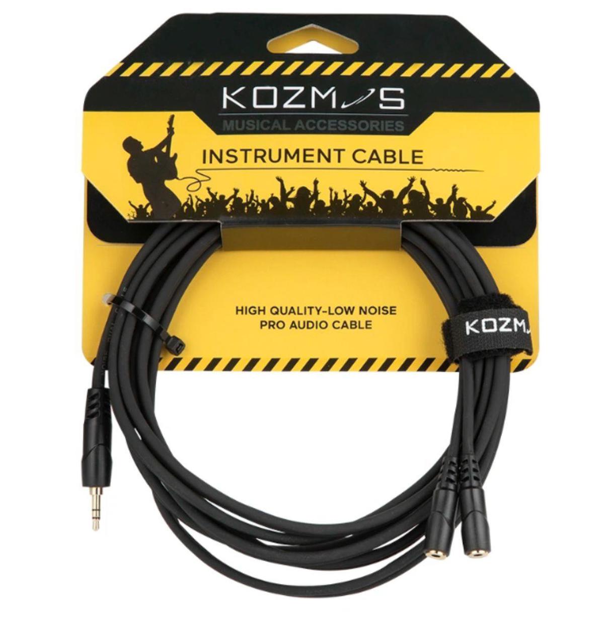 Kozmos KCL-226 Kablo 3 Metre - 3,5mm Stereo x 3.5mm Stereo