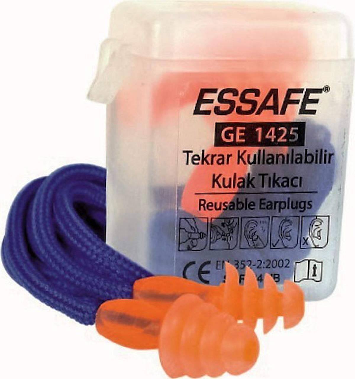 Essafe GE-1425 Kordonlu Kulak Tıkacı 5 Adet