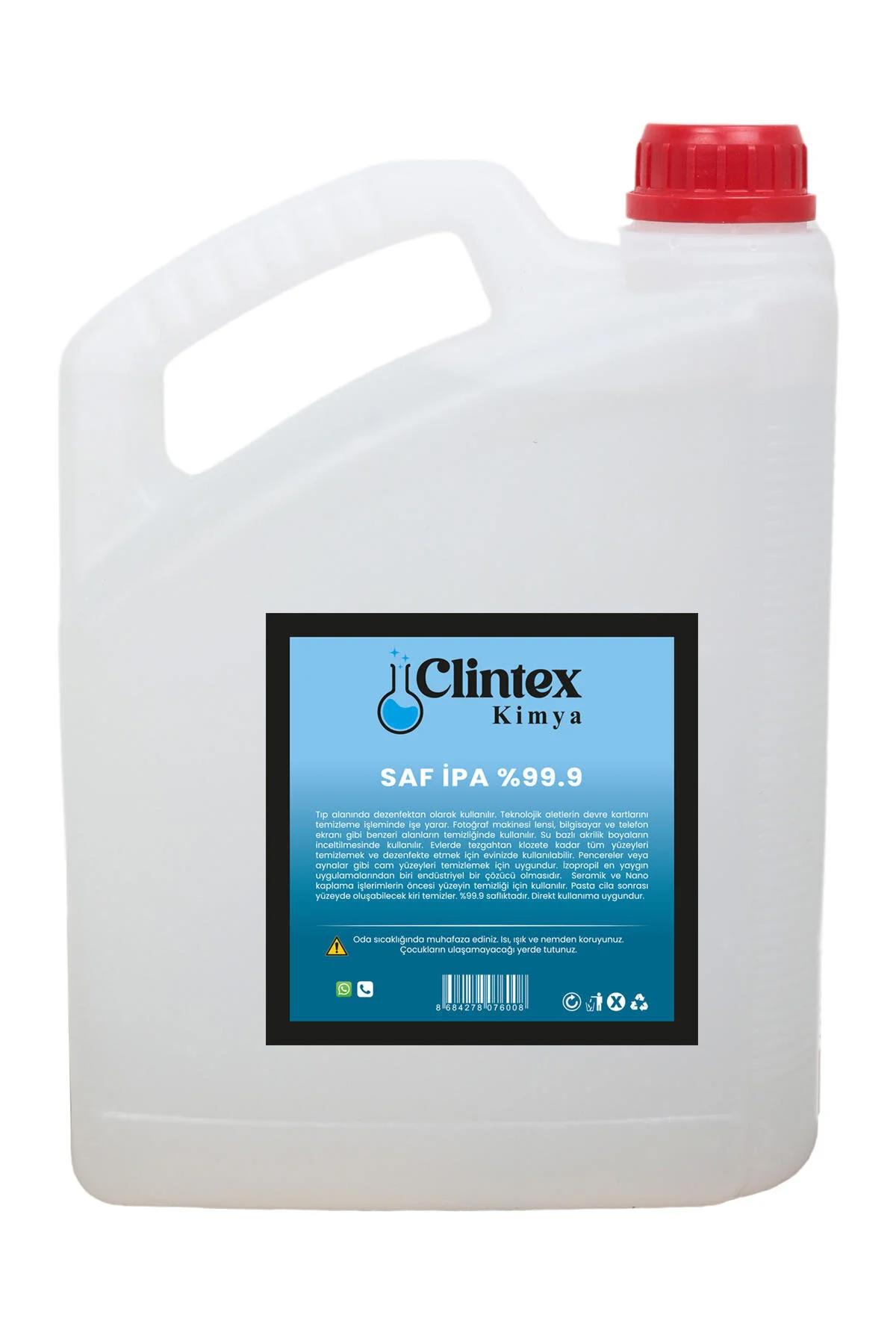 Clintex Kimya %99.9 Saf Ipa Izopropil Yüzey Temizleyici Solvent 3 Lt