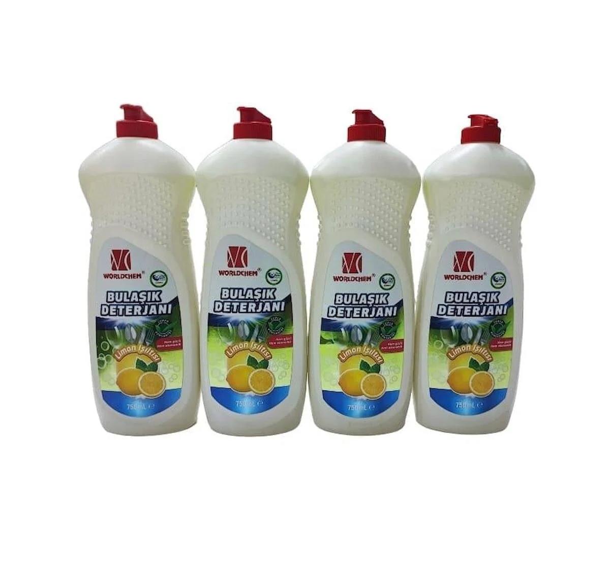 Worldchem Elde Bulaşık Deterjan 750ML 4,lü Set