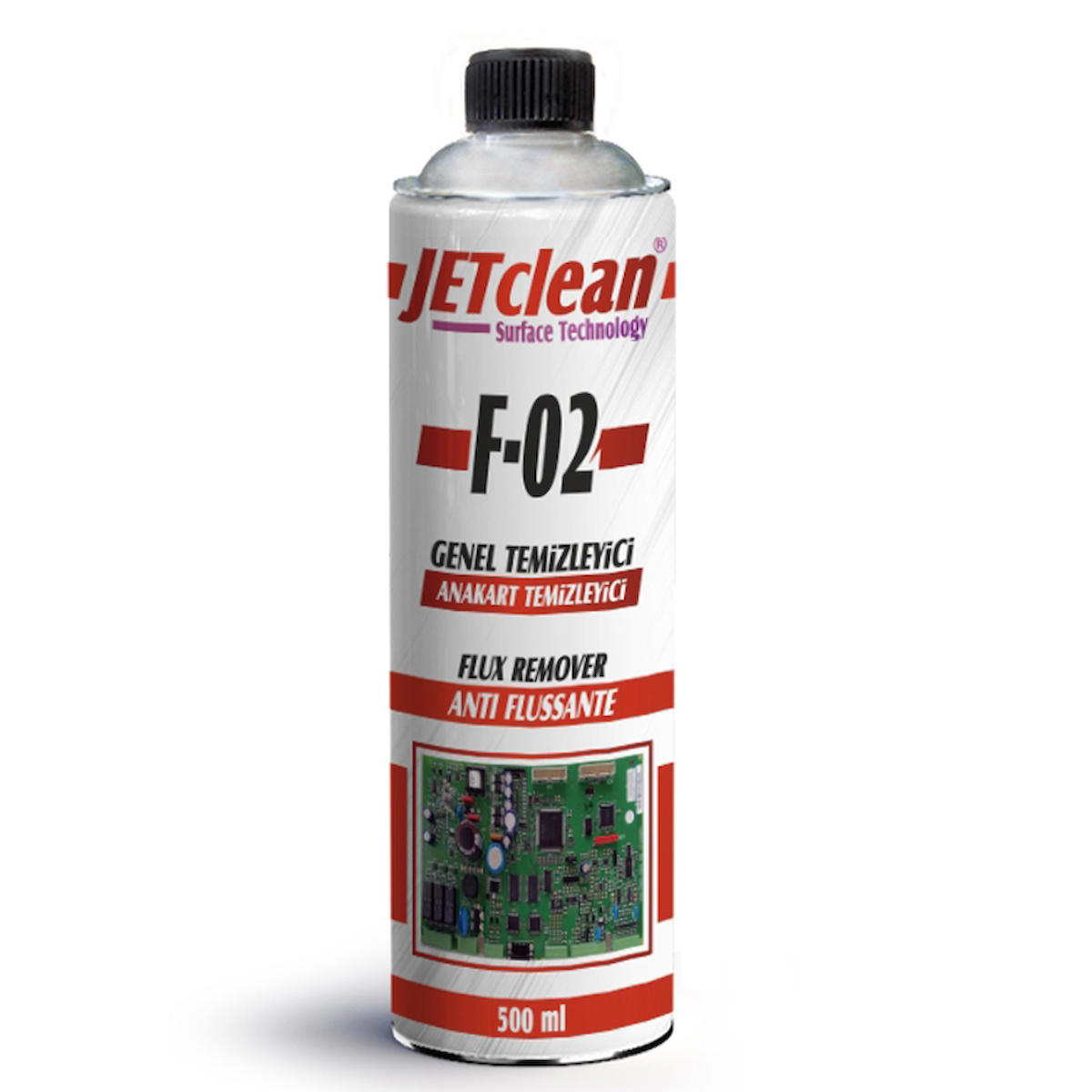 JETCLEAN F-02 500 ML FLUX ANAKART TEMİZLEME SPREY