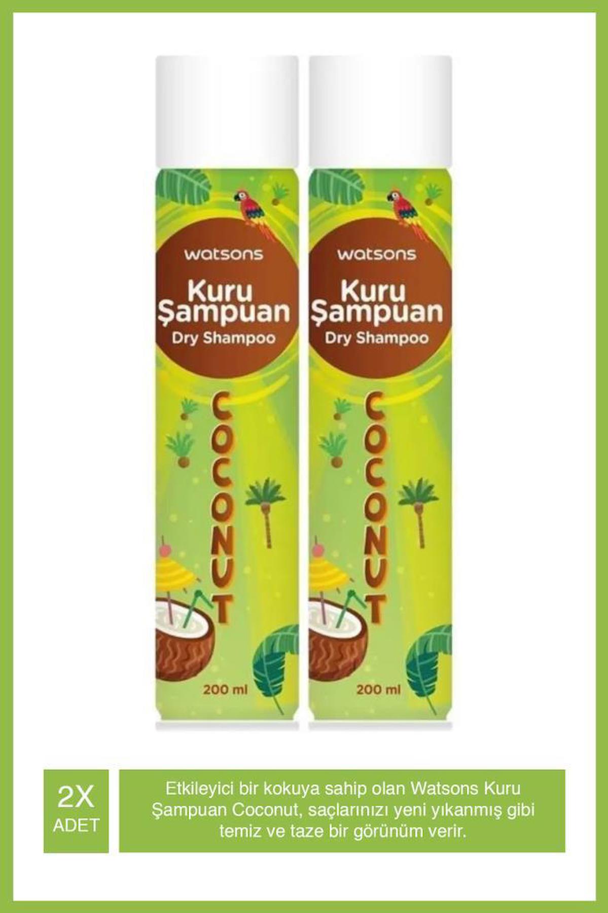 Watsons Kuru Şampuan Coconut 200 ml 2li Set