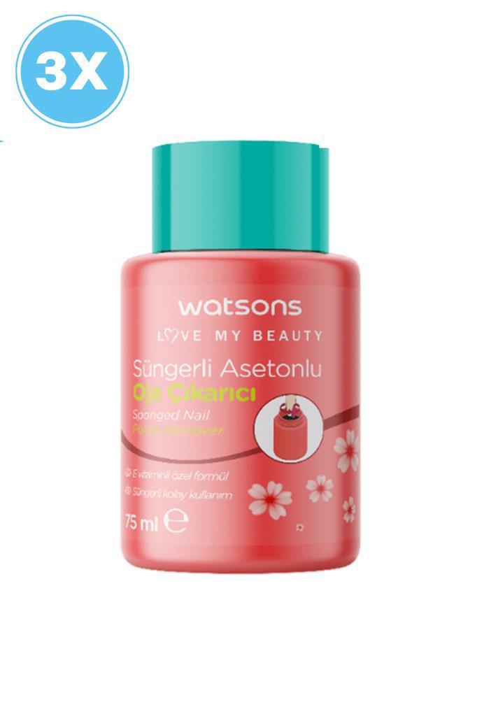 WATSONS SÜNGERLİ OJE ÇIKARICI 75 ML X3 ADET