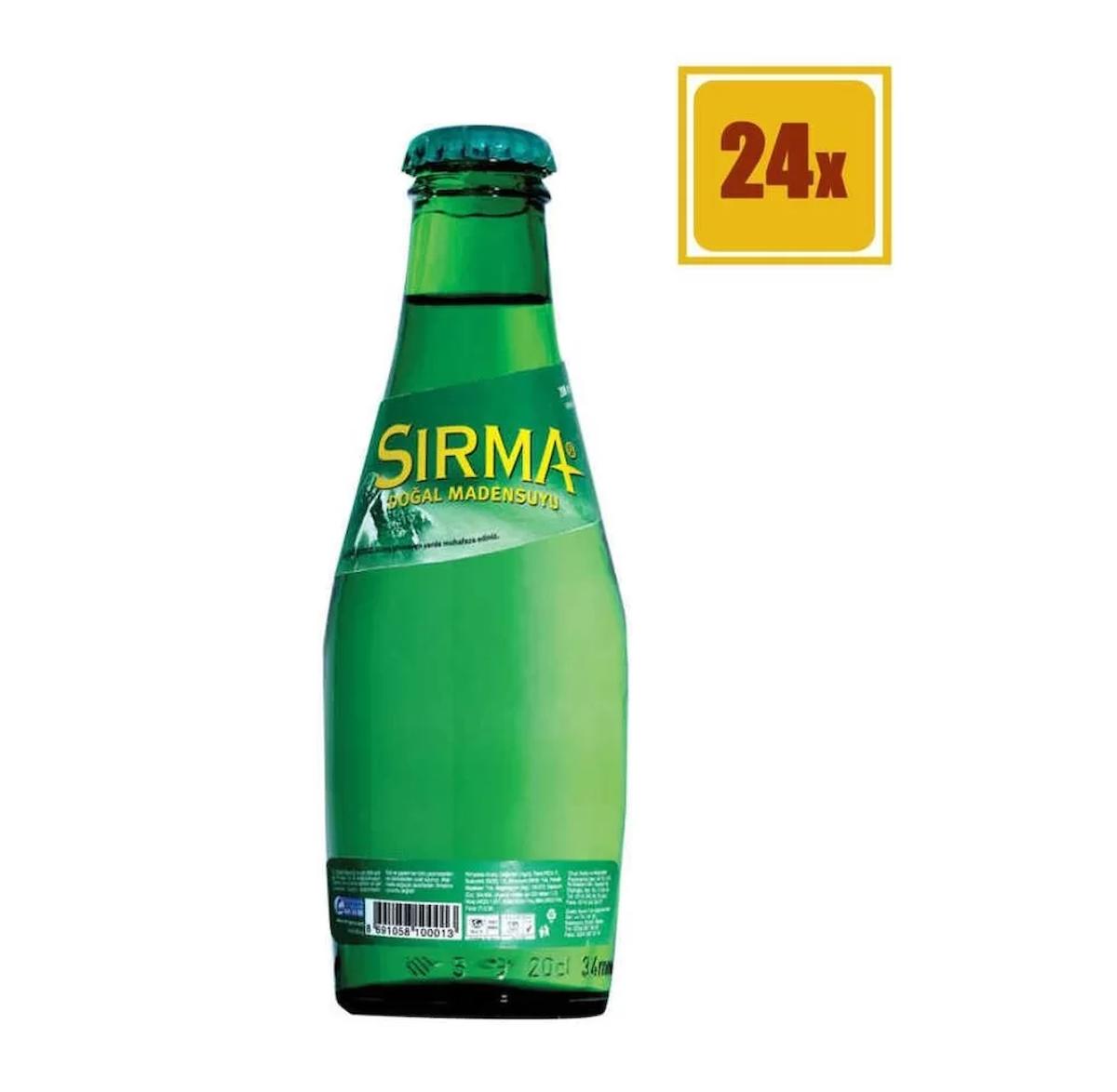 Sırma Doğal Mineralli Maden Suyu 200ml (24 lü Koli)