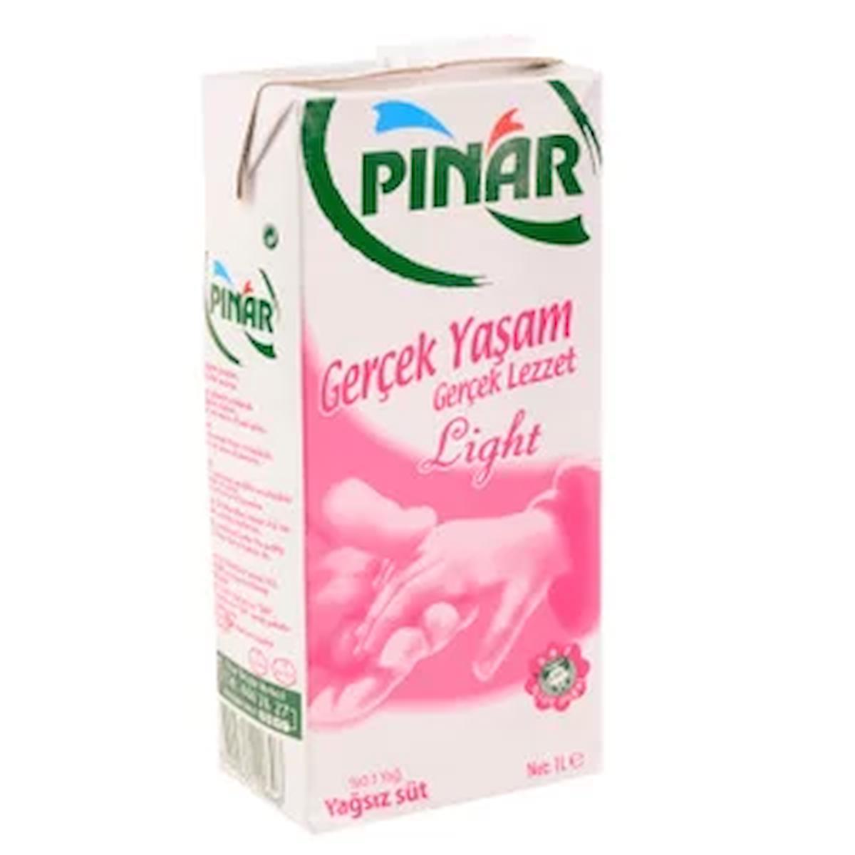 Pınar Extra Light Yağsız Süt 1 Litre (12 li Koli)