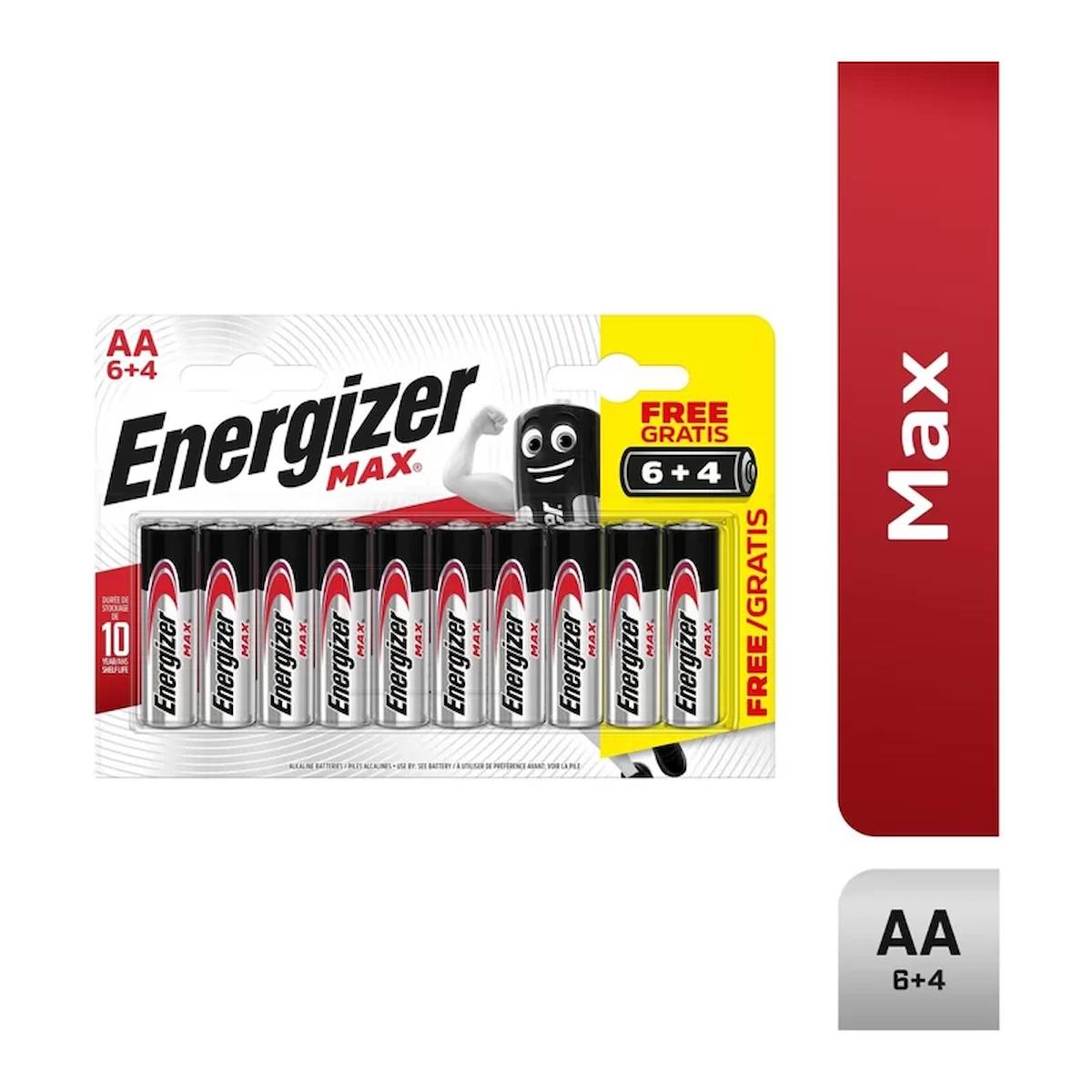 ENERGİZER MAX ALKALİN AA KALEM PİL 6+4LÜ (BP10)