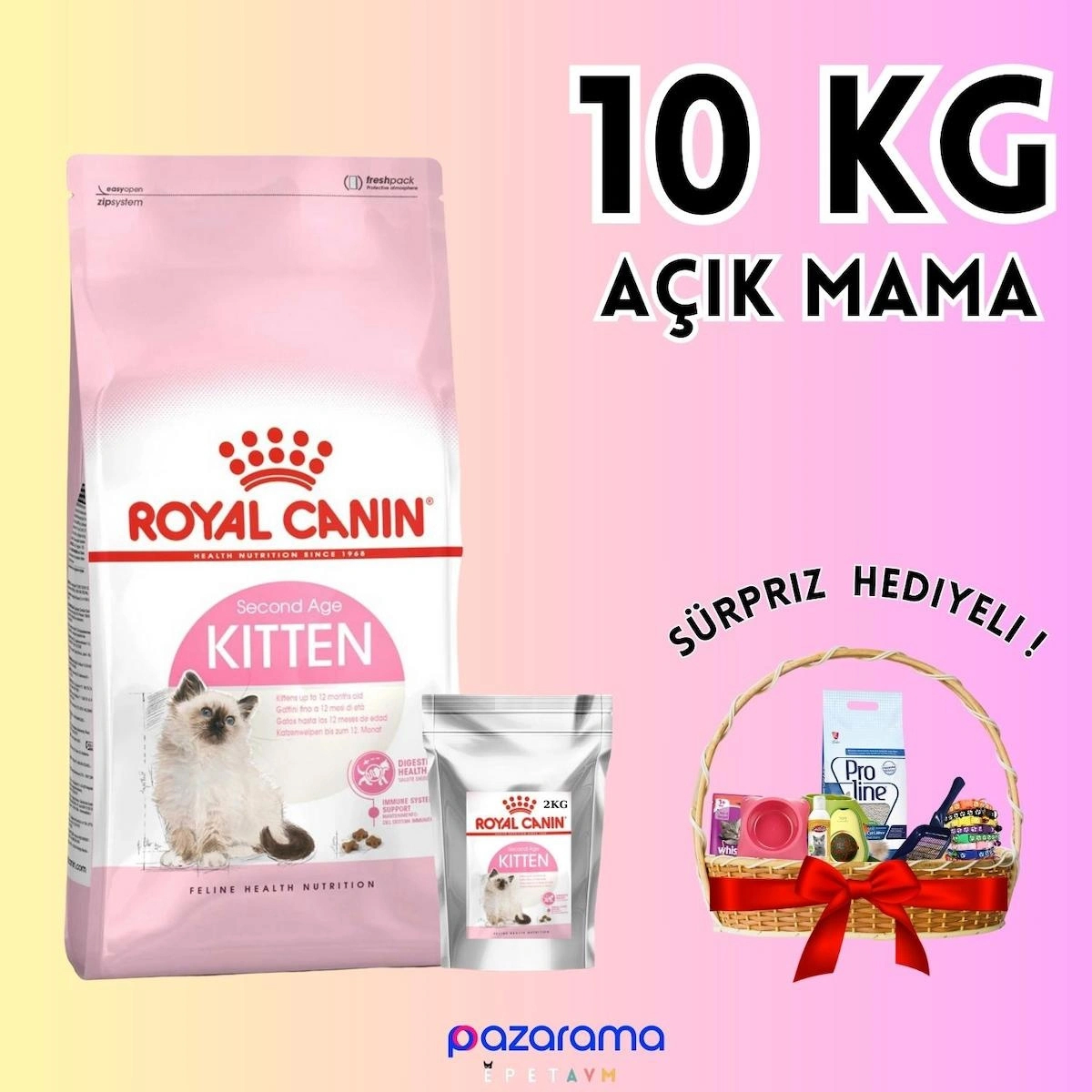 Royal Canin Kitten 36 Yavru Kedi Maması 8+2 Açık Mama - HEDİYELİ PAKET