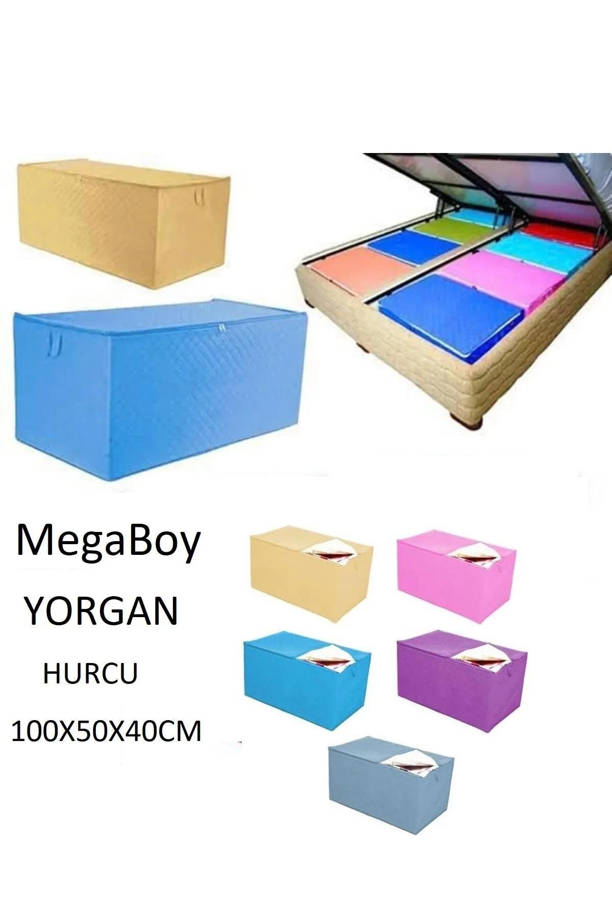 2 Adet Mega Yorgan Hurcu 100x50x40cm Büyük Boy Hurç Eşya Taşıma