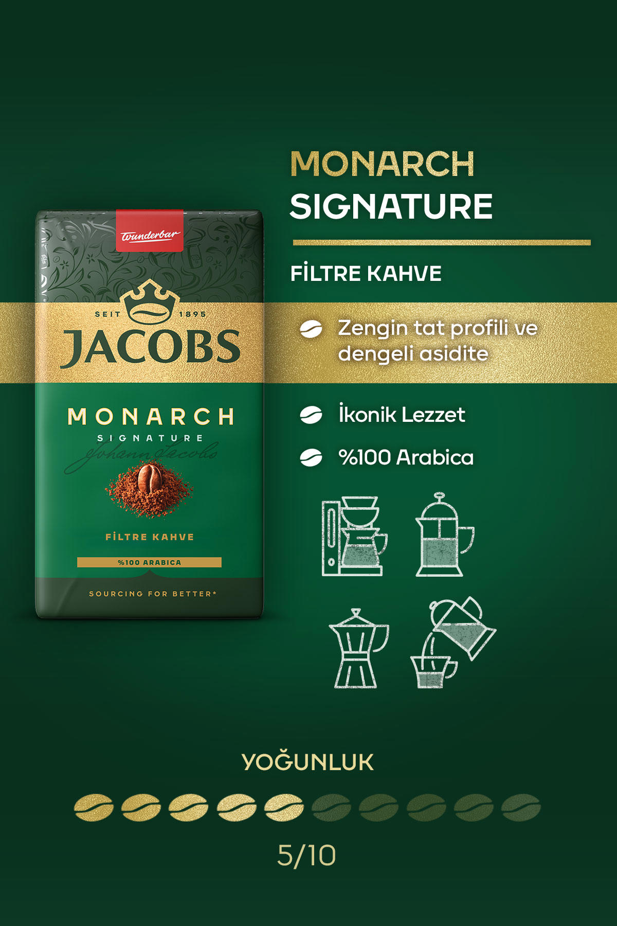 Jacobs Monarch Filtre Kahve 500 gr