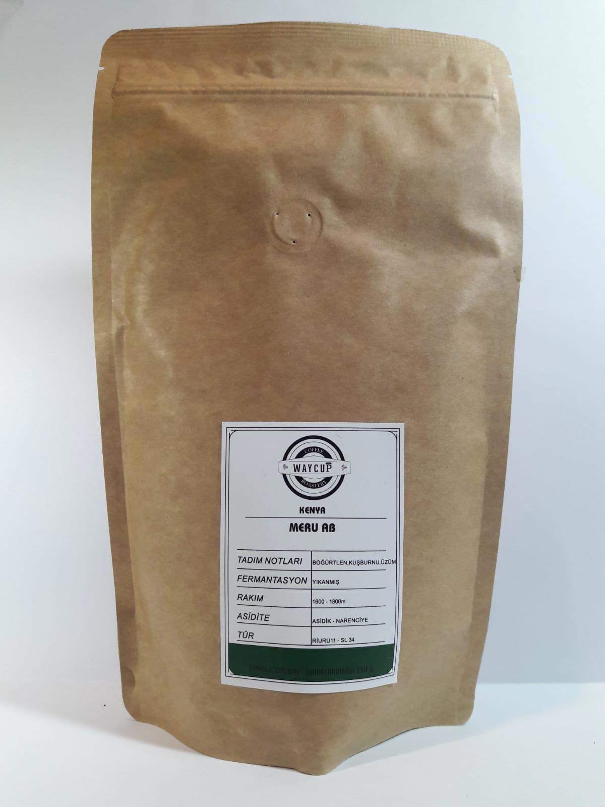 Waycup Coffee Kenya Meru AB Çekirdek Kahve 250gr