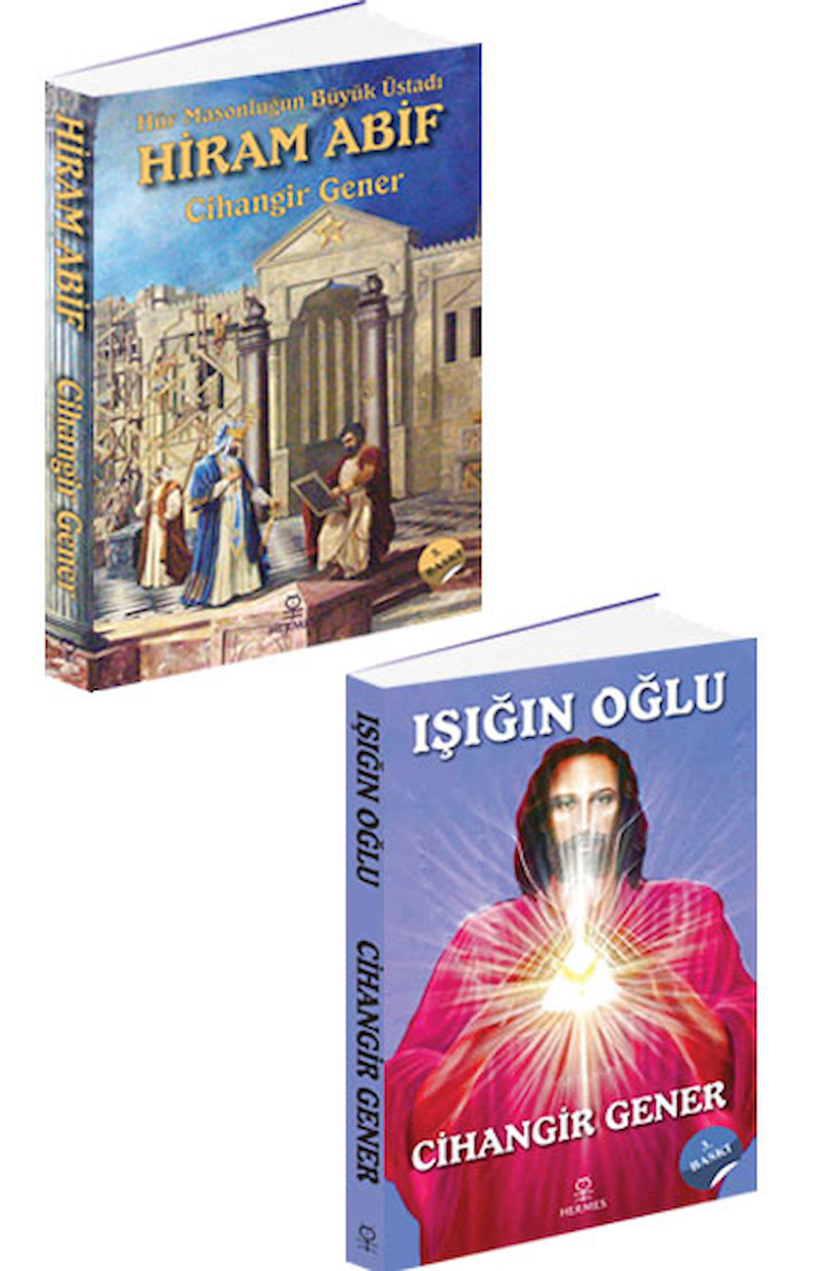 Hür Masonluğun Büyük Üstadı Hiram Abif - Işığın Oğlu - Cihangir Gener 2 Kitap Set