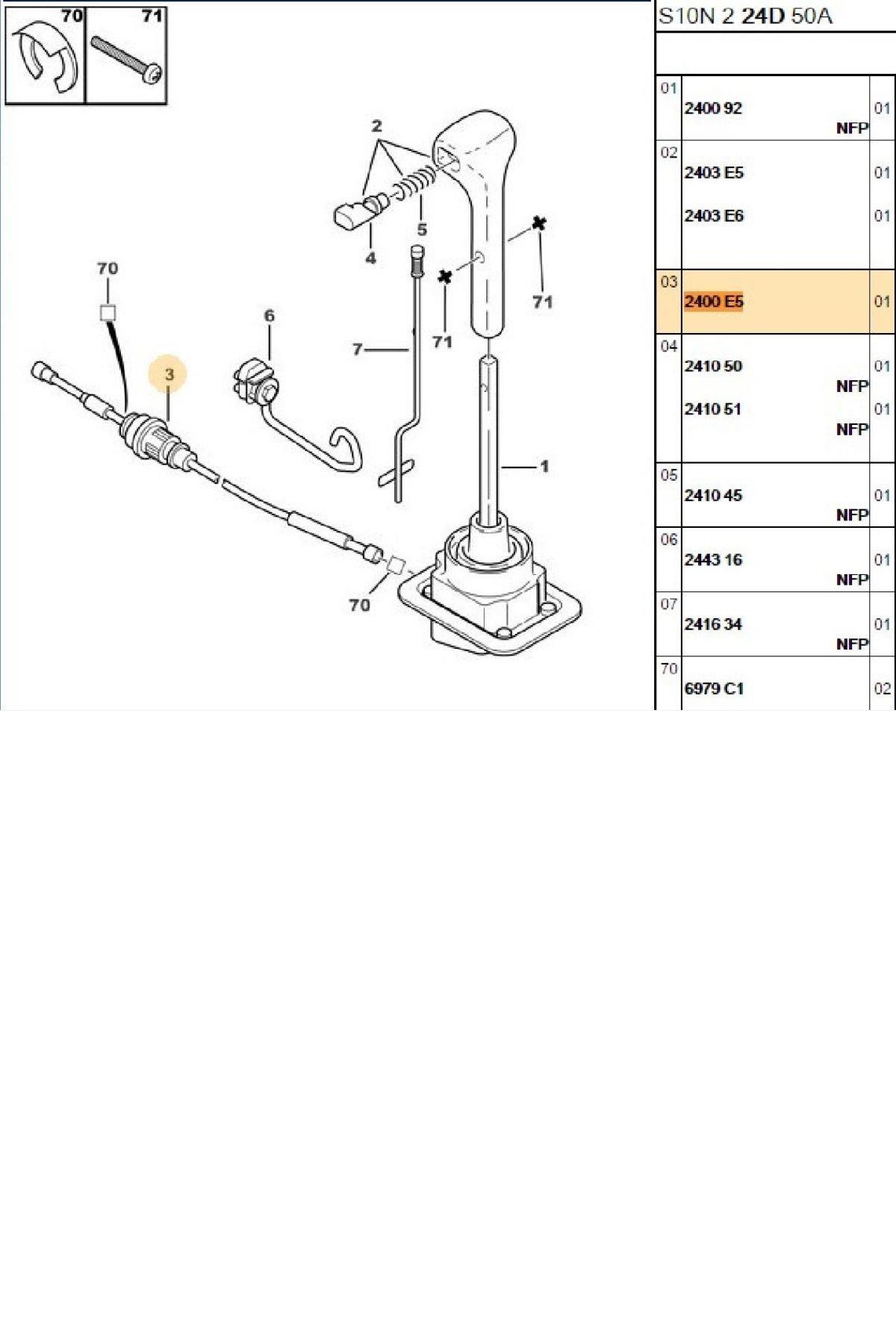 Vites Halatı 106 Saxo (2400.E5)