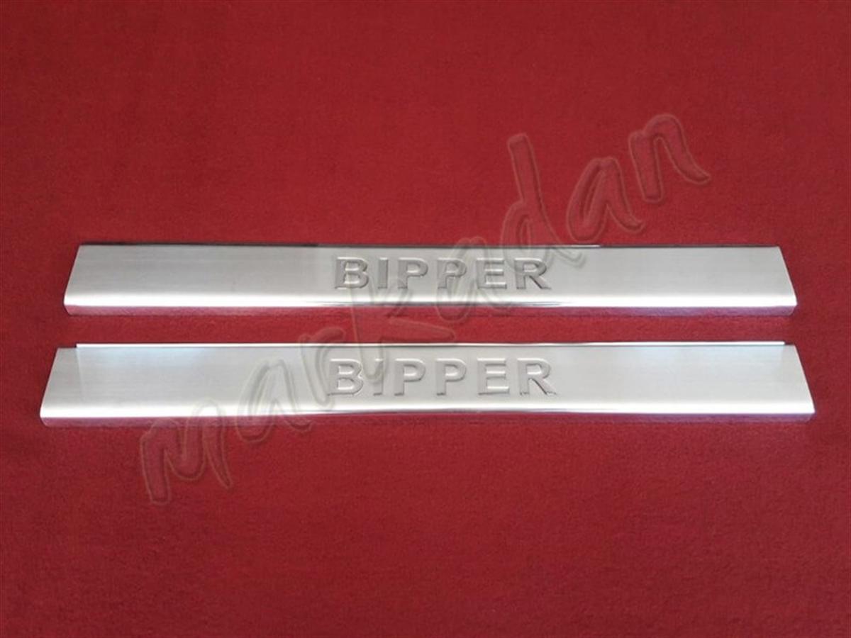 DB Chrome Peugeot Bipper Krom Kapı Eşiği 2008 Sonrası 2 Parça P.Çelik