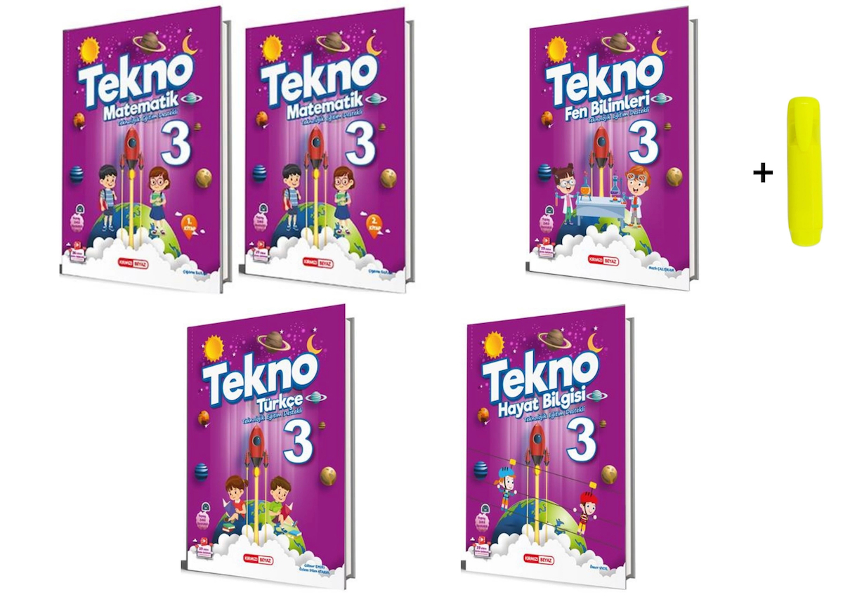 3. Sınıf Tekno Matematik Fen Türkçe Hayat Bilgisi Seti