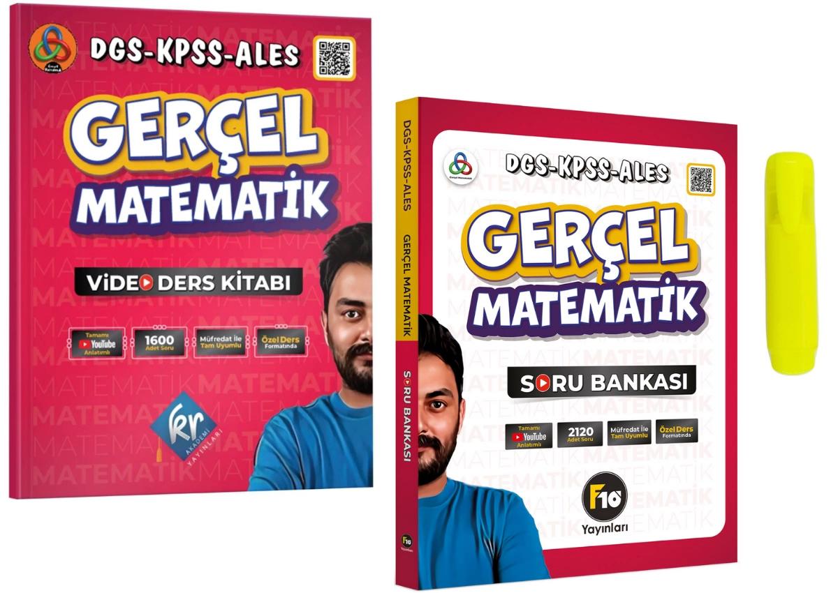 Gerçel Matematik DGS KPSS ALES Video Ders Ve Soru Kitabı Kr Akademi Yayınları