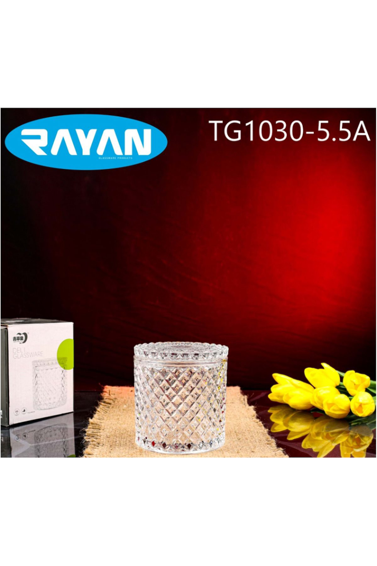 Rayan Noktalı Cam Şekerlik TG1030-5.5A - Lisinya