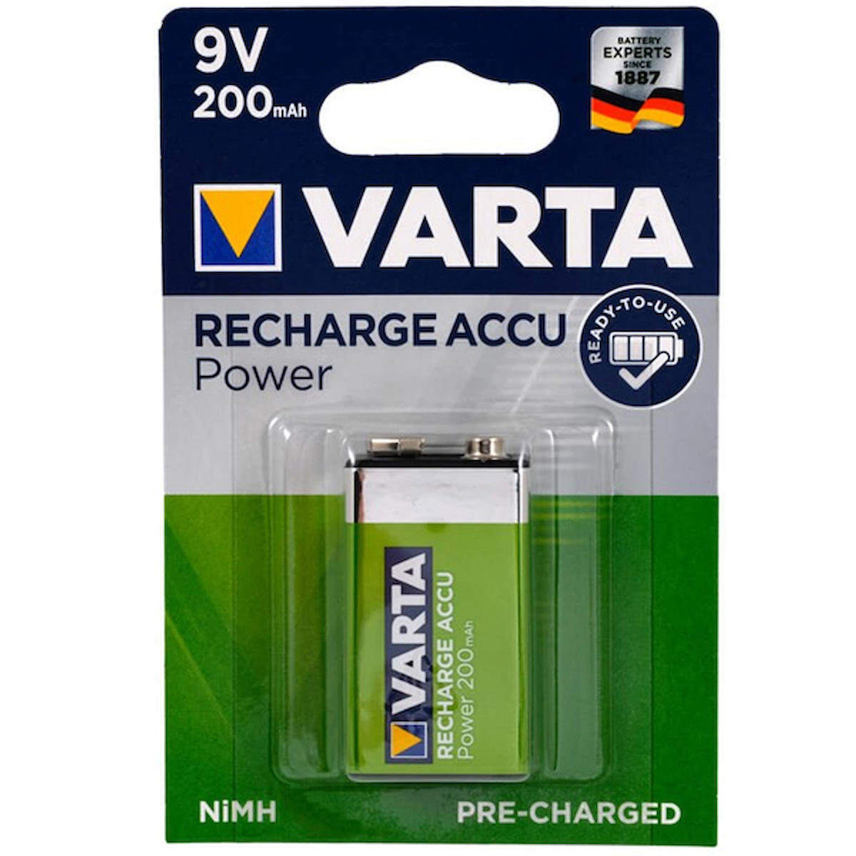 VARTA 9 VOLT 200 MAH ŞARJLI PİL (2818)