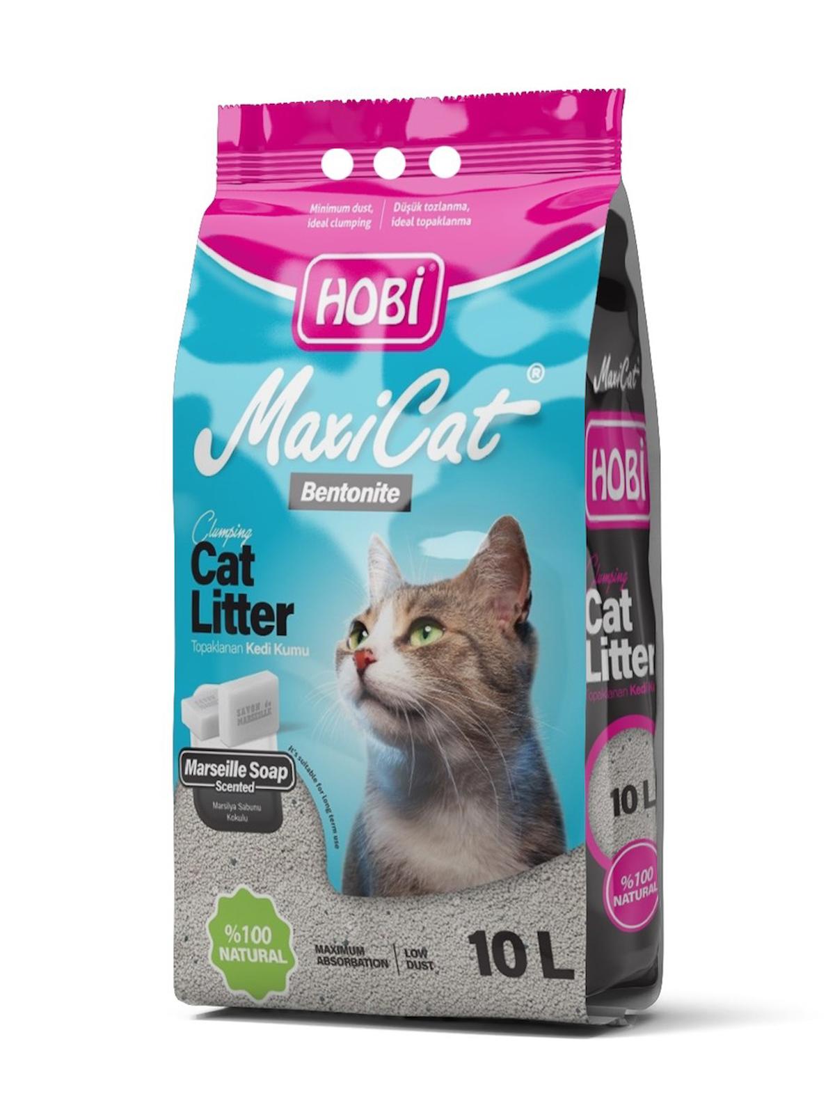 Hobi Maxicat Marsilya Sabunlu Bentonit Kedi Kumu 10 Litre