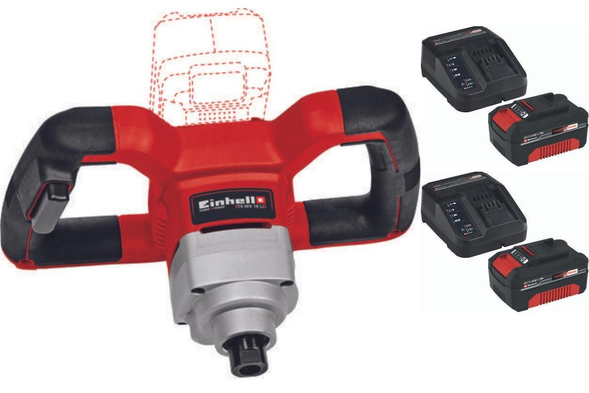 Einhell TE-MX 18 Li 2x4.0ah Akülü Karıştırıcı Boya Harç Mikseri