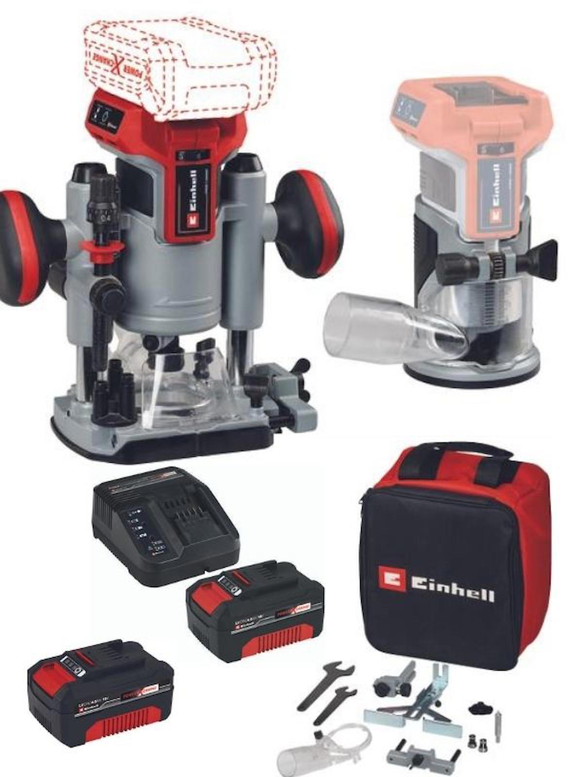 Einhell TP-RO 18 Set Li BL 2x4.0ah Akülü Kömürsüz Freze