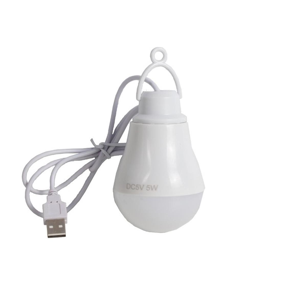 5 Watt 6 Volt 1 Metre Usb Kablolu Beyaz Led Ampül