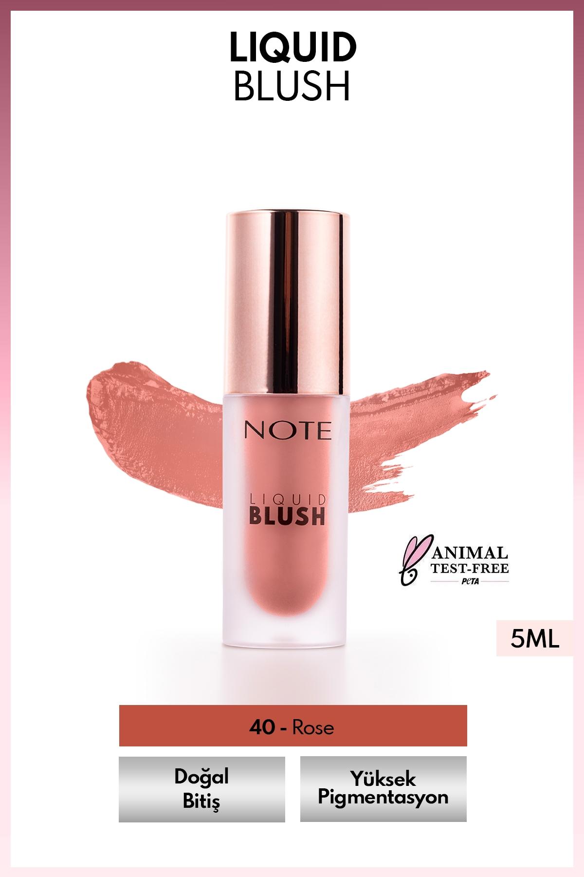 Liquid Blush 40 Rose Nemlendirici Etkili Likit Allık