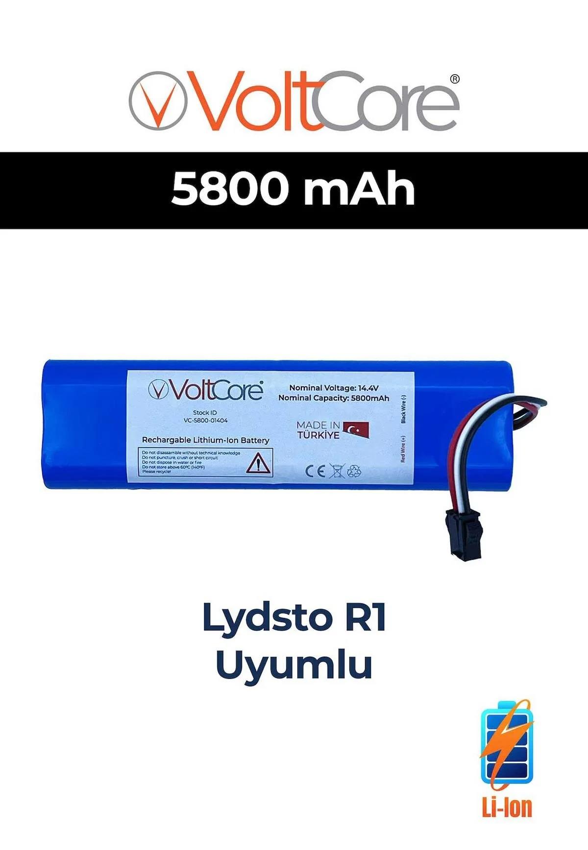 Lydsto R1 Uyumlu Robot Süpürge Pili 5800mAh Lityum İyon Batarya