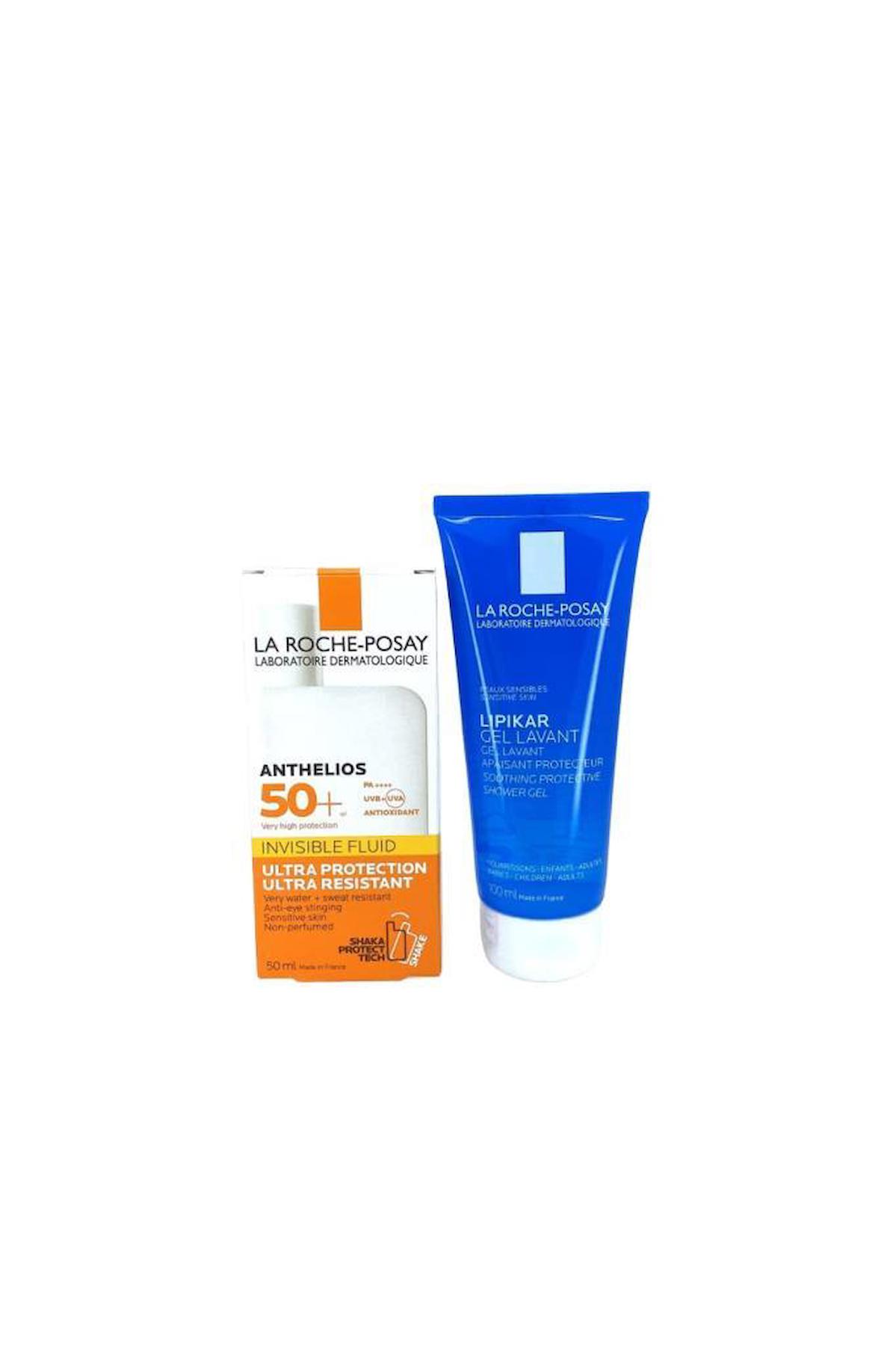 LA ROCHE POSAY Anthelios Shaka Fluid SPF50+ 50 ml + Lipikar Gel Lavant 100 ml Kofre