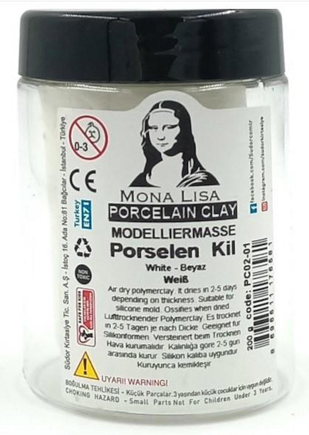 Porselen Kili 200 Gr 1 Adet Monalisa Porselen Modelleme Kili