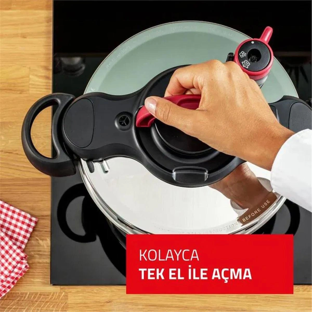 Tefal Clipso Minut Easy 6 Litre Düdüklü Tencere - 1510001237