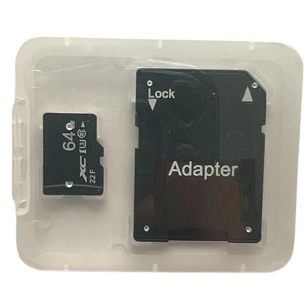 CLASS10 ÖZELLİKLİ 64 Gb Hafıza Kartı Adaptör Dahil. Araç Kameraları için uyumlu...