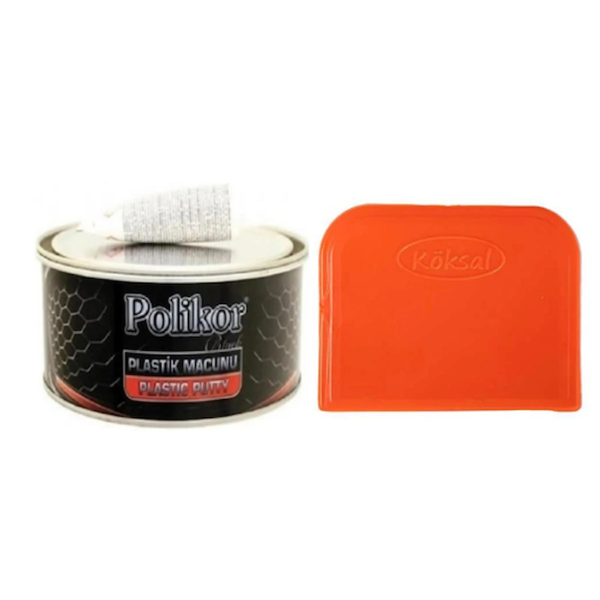 POLİKOR PLASTİK MACUN 400 GR VE MACUN ÇEKME PLASTİĞİ