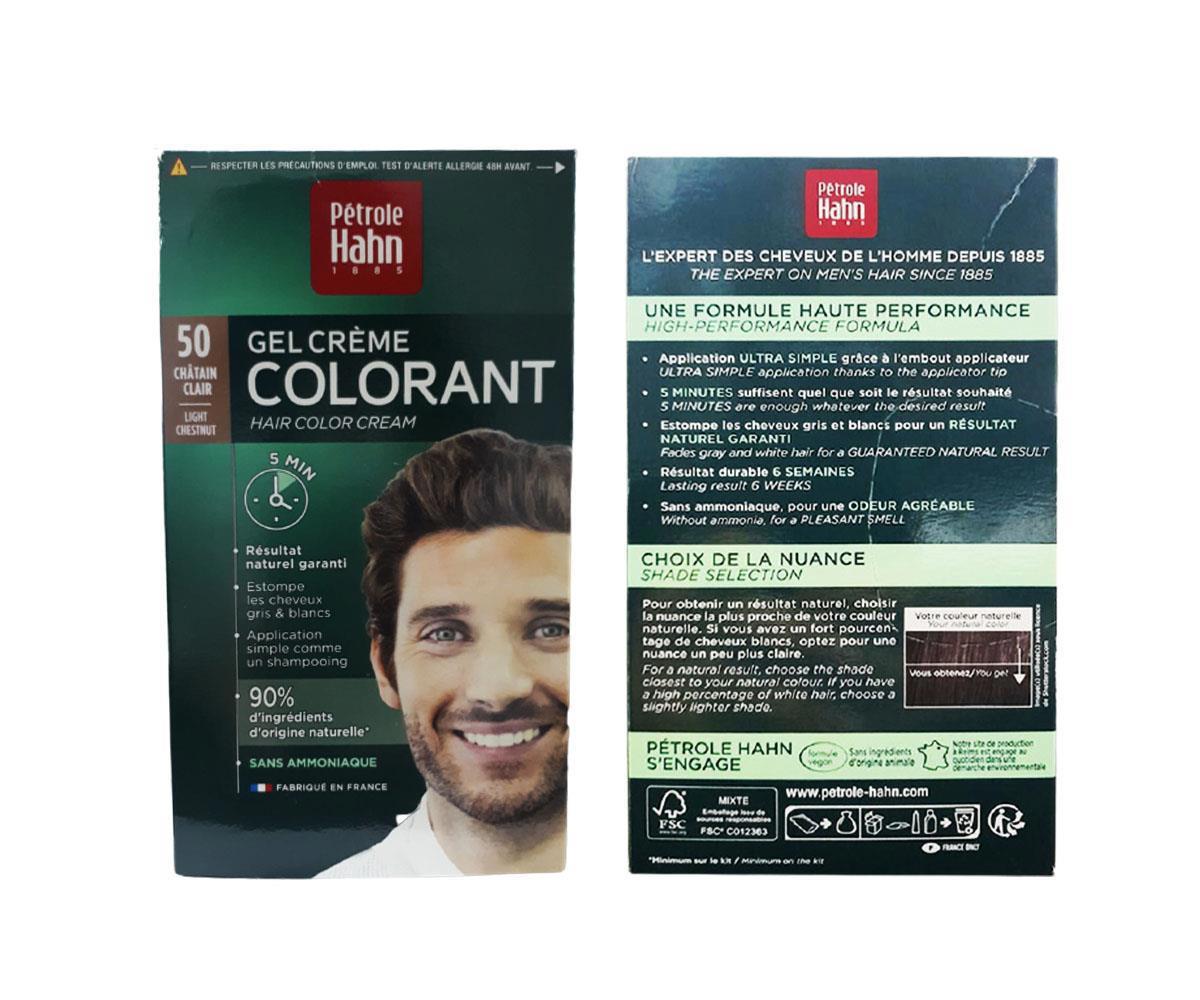 Petrole Hahn Men Colorant Erkek Saç Boyası 50 Chataın Clair Light Chestnut