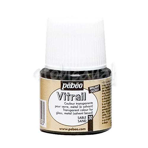 Pebeo Vitrail Şeffaf Cam Boyası 45ml Kum Rengi 30