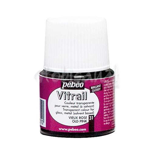 Pebeo Vitrail Şeffaf Cam Boyası 45ml Koyu Pembe 31