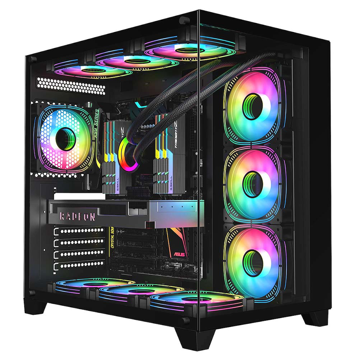 Xaser Lexus x690 Ryzen 7 7800X3D 32GB Ram 1TB M.2 NVMe SSD 16GB RTX5060 Ti Sıvı Soğutmalı Oyuncu Bilgisayarı