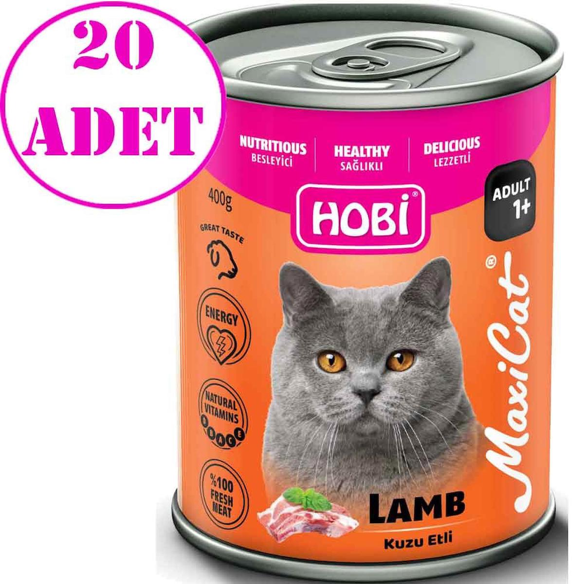 Hobi Maxicat Kuzu Etli Yetişkin Kedi Konservesi 400 Gr 20 AD