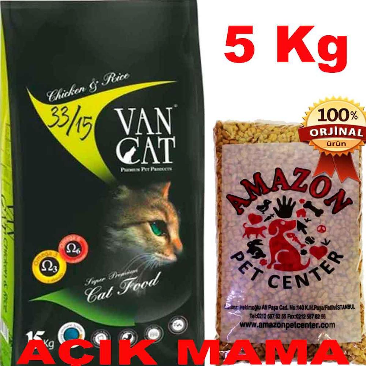 Vancat Tavuklu Kedi Maması Açık 5 Kg