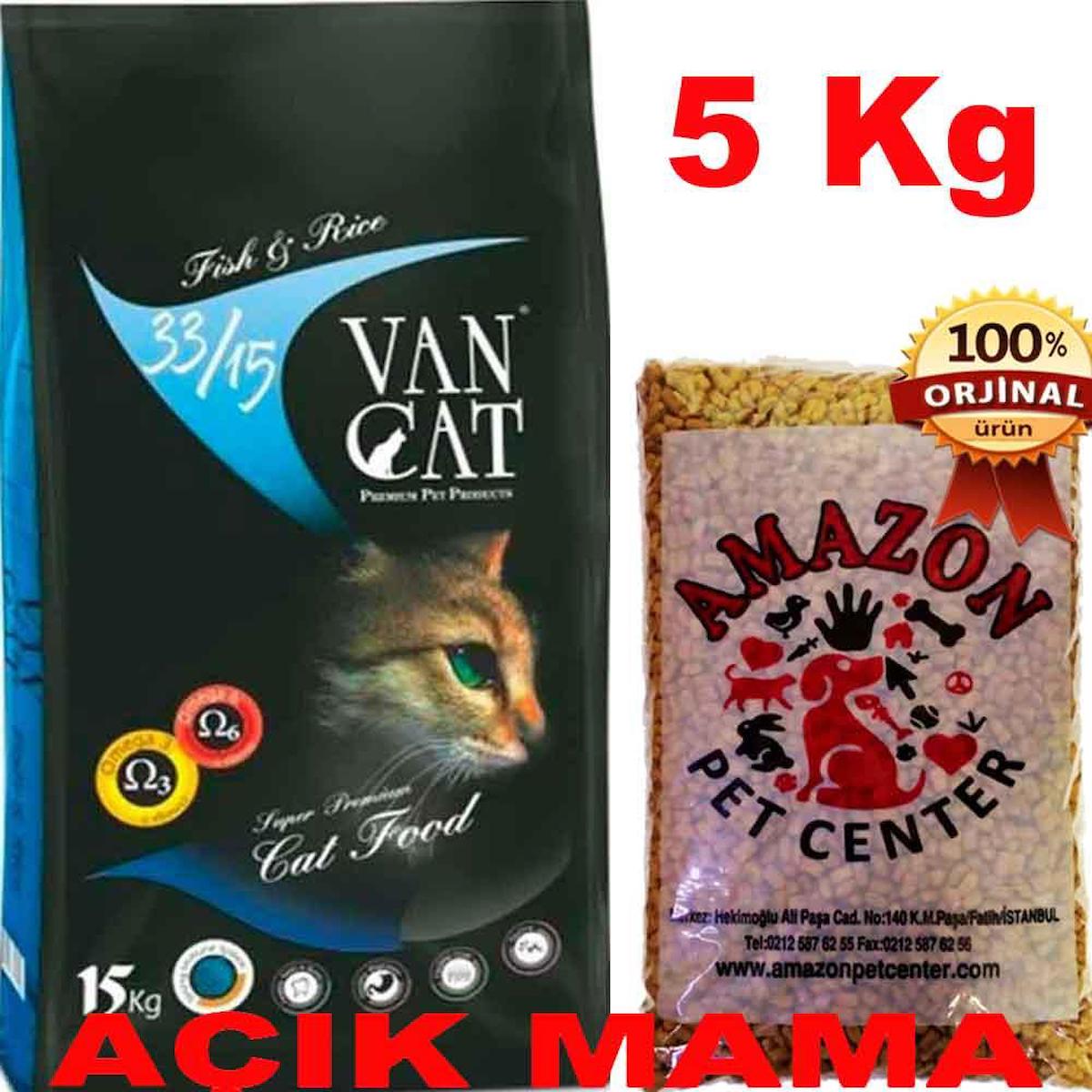 Vancat Balıklı Kedi Maması Açık 5 Kg