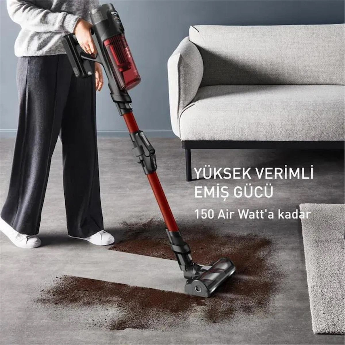 Tefal X-Force Flex 13.60 Animal Hayvan Dostu Kablosuz Şarjlı Dikey Süpürge - 2211401287