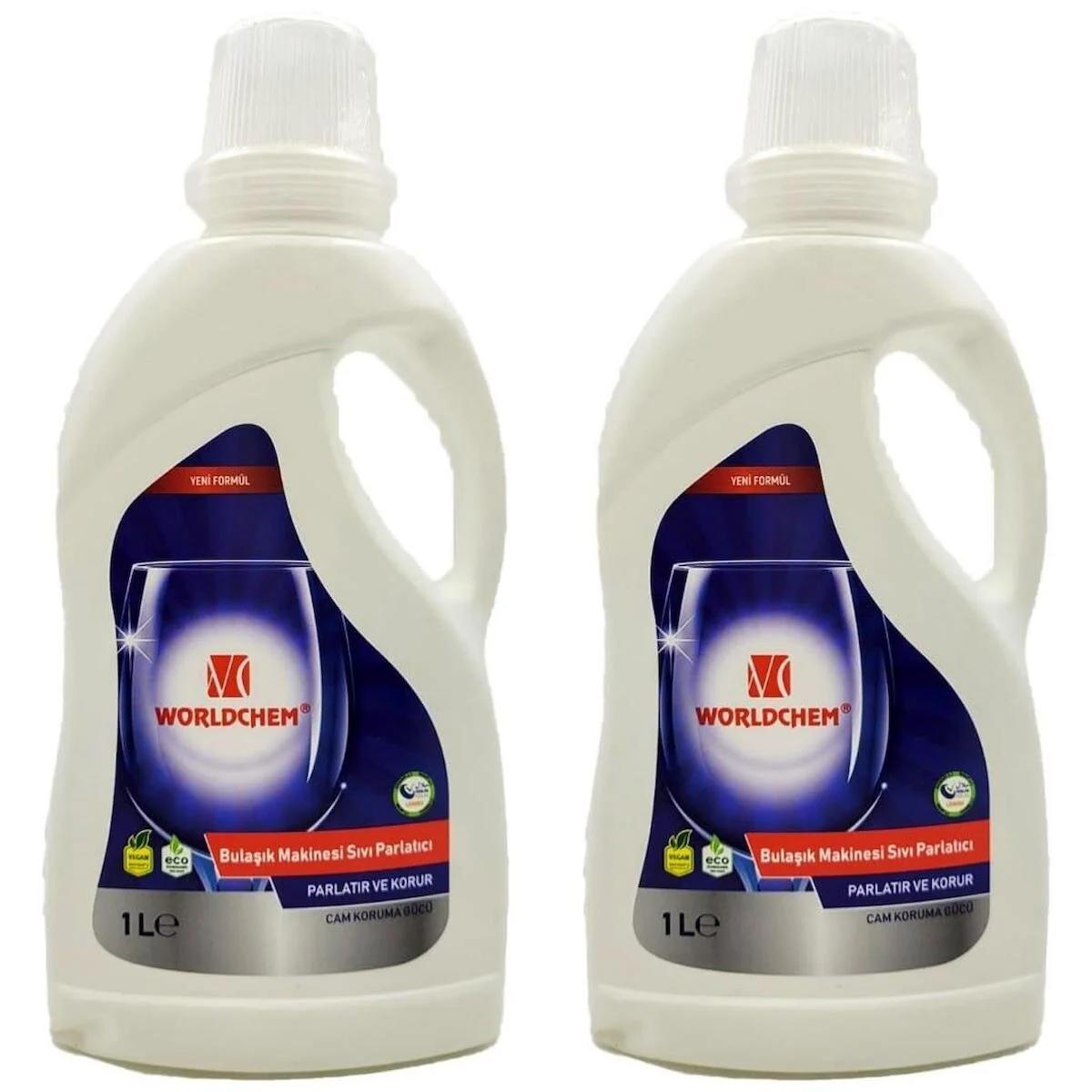 Worldchem Bulaşık Makine Parlatıcısı 1lt * 2li Set