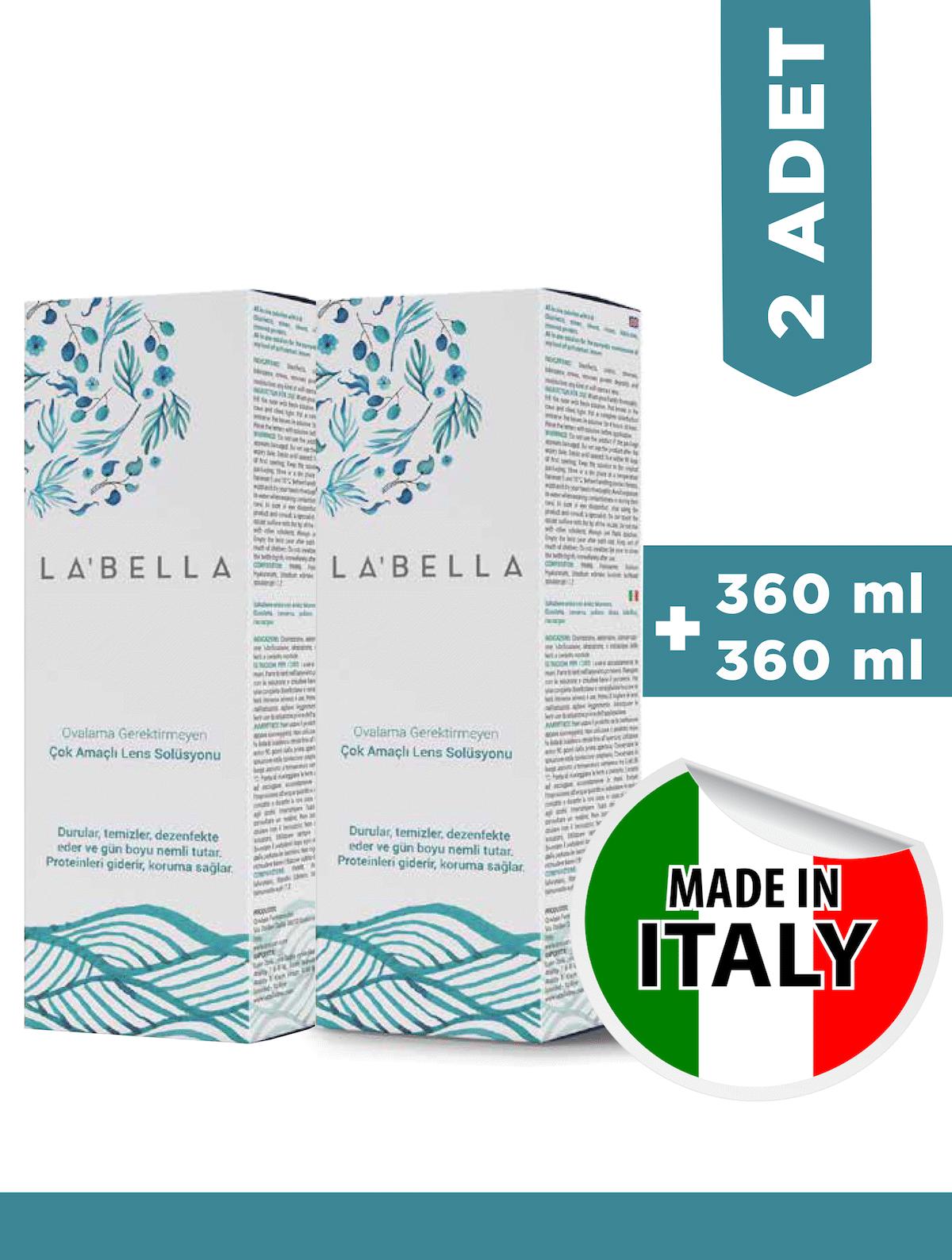 LABELLA LENS SOLÜSYONU 360 ML + 360 ML (2 ADET)