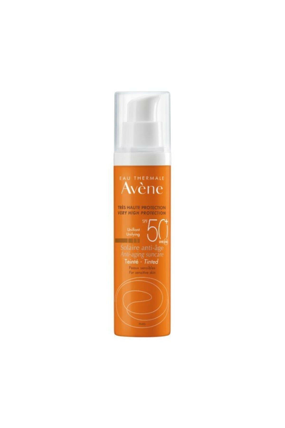 Avene Solaire Anti-Age 50+ Faktör Yaşlanma Karşıtı Hassas Ciltler İçin Renkli Güneş Koruyucu Krem 50 ml