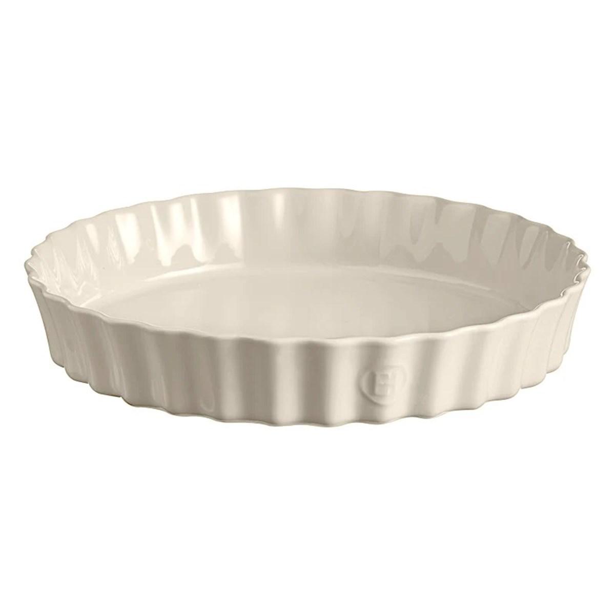 EH Tart-Börek-Flan Kabı Yuvarlak 32 cm Ekru/Clay -26032