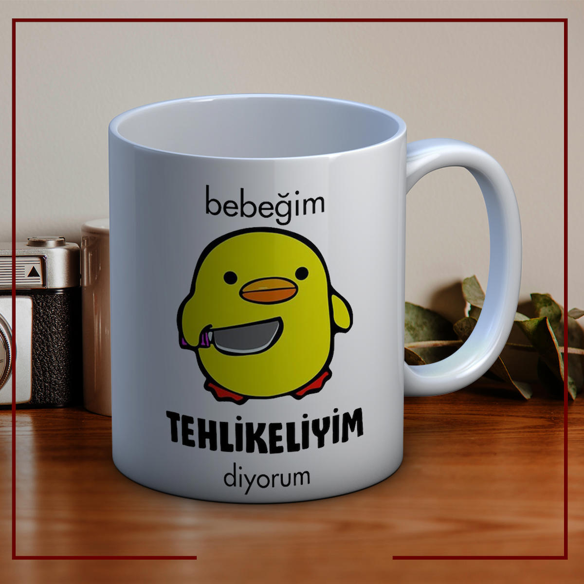 Bebeğim Tehlikeliyim Diyorum Kupa Bardak