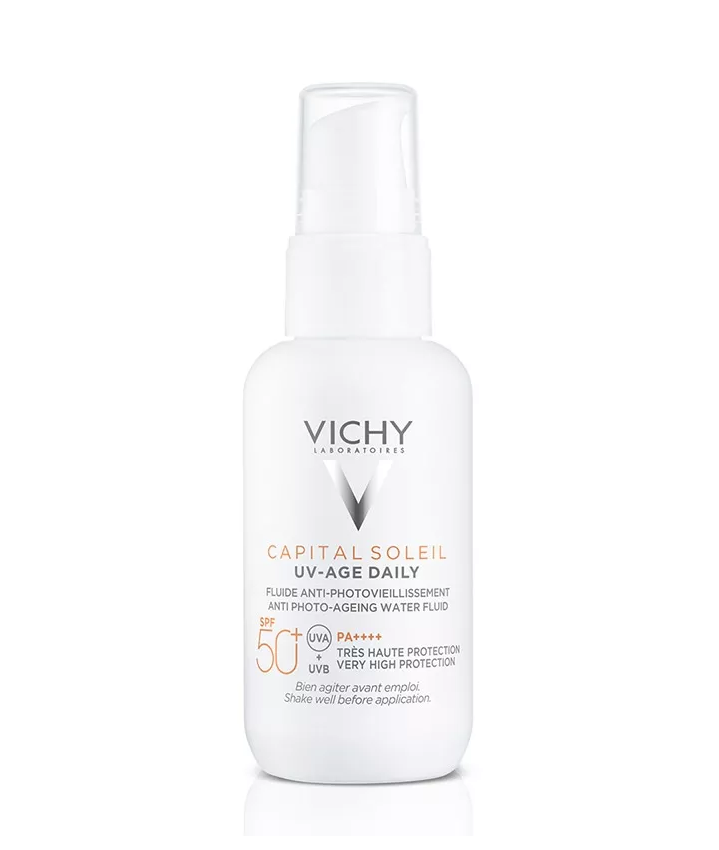 Vichy Capital Soleil 50+ Faktör Yaşlanma Karşıtı Tüm Cilt Tipleri İçin Renkli Yüz Güneş Koruyucu Krem 40 ml