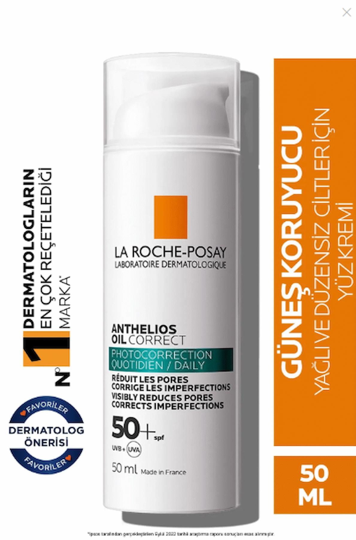 La Roche Posay Anthelios Oil Correct Spf+50 Yağlı Ve Akneye Eğilimli Ciltler Için Yüz Güneş Kremi