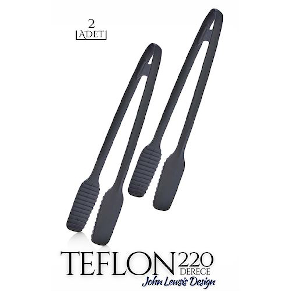 Findit Teflon Kızartma Izgara Maşası 2 li Set J.Lewis Design